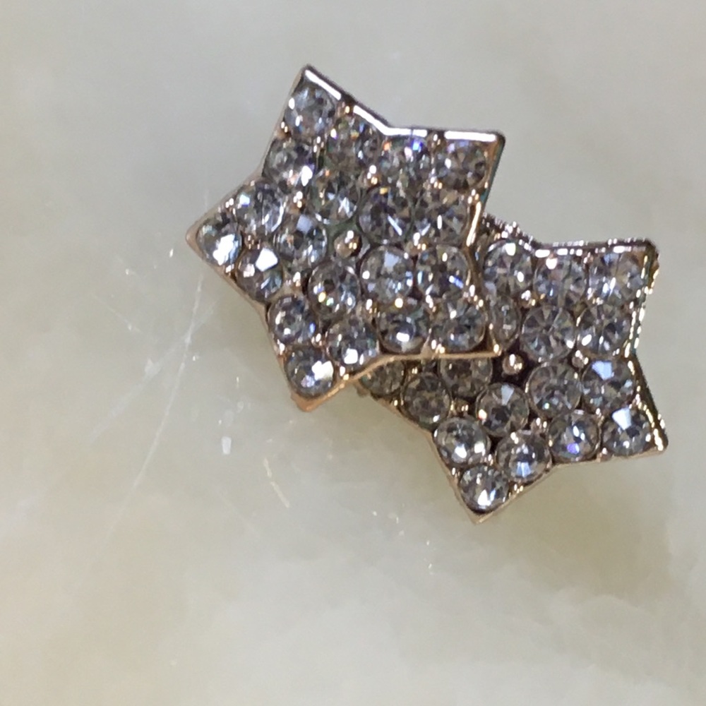 🎈Sale 🎈2 for $10 NWOT sparkle bling rhinestone stars post earrings